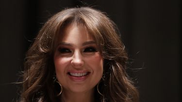 La actriz y cantante mexicana Thalía. 