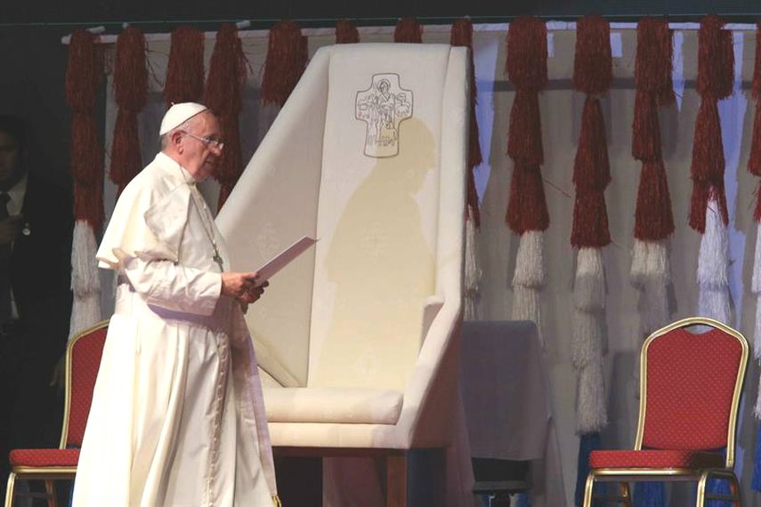 El papa Francisco en Paraguay, durante su reciente gira por Latinoamérica.(EFE)