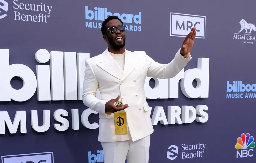 El músico y productor Sean Diddy Combs en la alfombra de los premios Billboard.&nbsp;