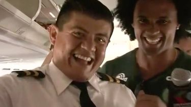 ultimas imagenes del chapecoense antes del despegue del avion de lamia