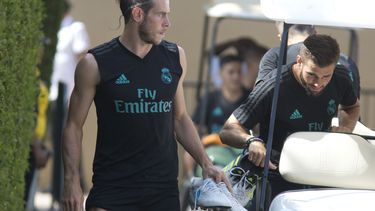 Bale trabaja fuerte en la pretemporada del equipo merengue que se encuentra actualmente en Los Ángeles.