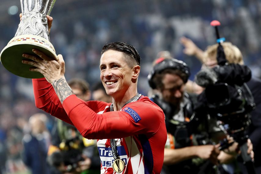 El atacante dedicó la Liga Europa recién conquistada a toda la afición atlética.