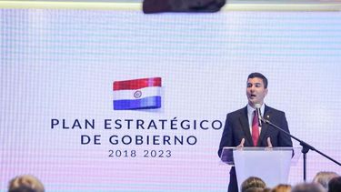 Santiago Peña&nbsp; precandidato&nbsp; a la Presidencia de la República de Paraguay por Honor Colorado.