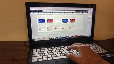 Compras por Internet.