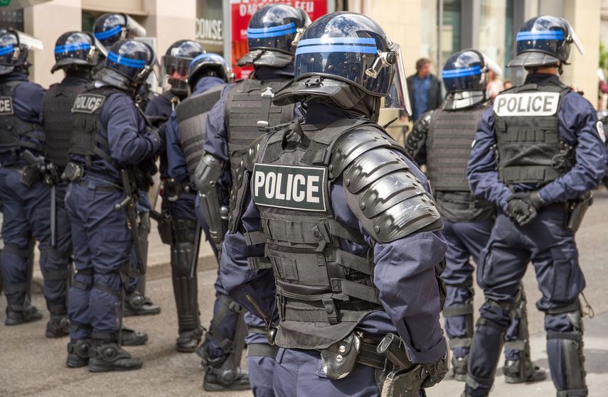 Oficiales de la polic&iacute;a en Francia.&nbsp;