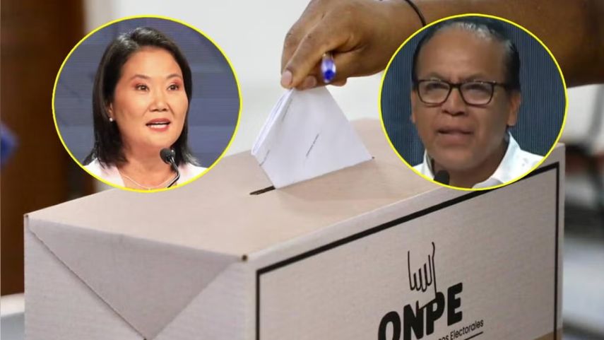 Keiko Fujimori Y roberto Sánchez se verán las caras de nuevo en un debate (JNE)