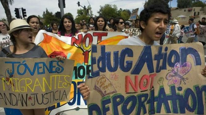 El grupo, integrado por emigrantes originarios de Guatemala, El Salvador, Honduras, Nicaragua y México, inició su recorrido el pasado 9 de abril en la frontera de Guatemala con México.