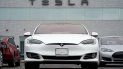 Un auto del fabricante de vehículos eléctricos Tesla.