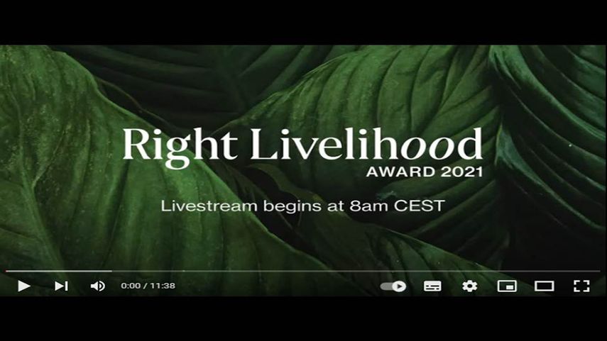 El premio Right Livelihood 2021, considerado un Nobel alternativo, fue concedido este miércoles, 29 de septiembre de 2021, a tres activistas ecologistas en Rusia, India y Canadá.