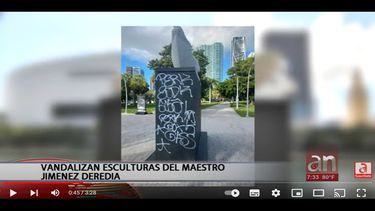 Vandalizan en Miami cuatro obras del artista Jiménez Dereria.
