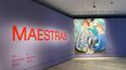 Entrada de la exposición Maestras en el Museo Nacional Thyssen-Bornemisza.