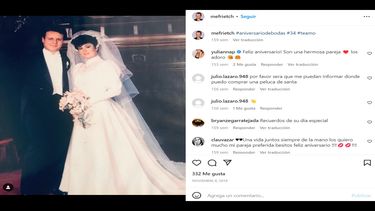 El actor mexicano Rubén Cerda junto a su esposa y mánager, Tere Herrera.