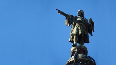 Monumento a Cristobal Colón, en Barcelona, España.