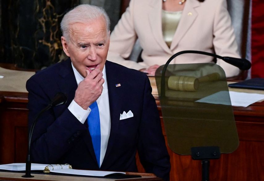 El presidente Joe Biden en el Capitolio en Washington.