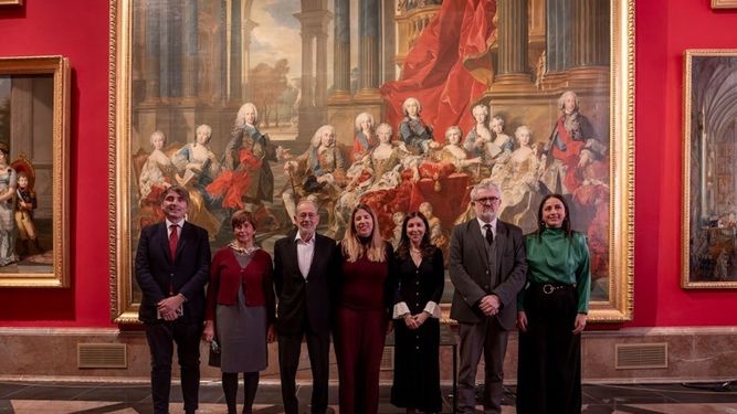 Presentación de la III edición de El Prado en femenino, protagonizada por la reina Isabel de Farnesio.