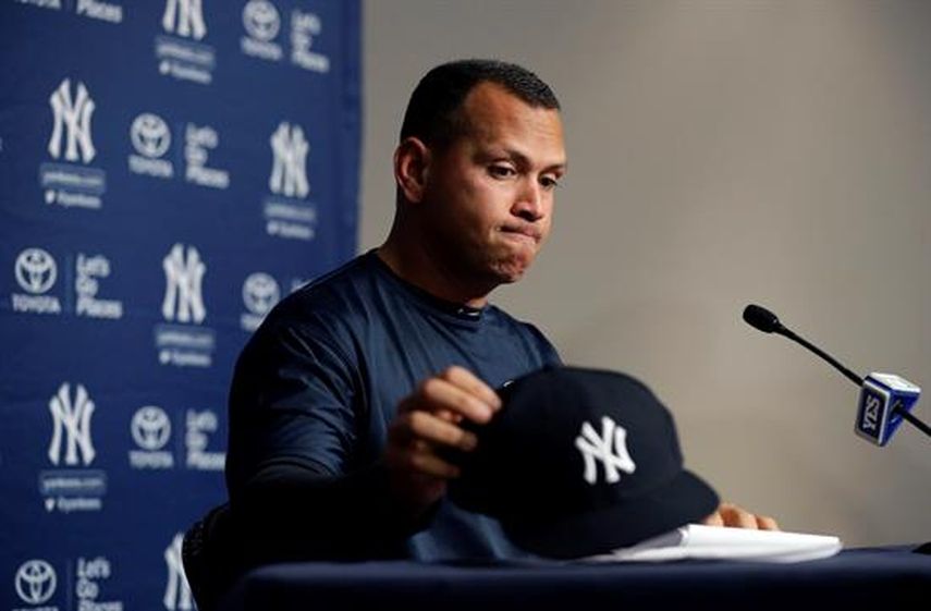 Rodríguez informó su retiro en una conferencia de prensa en el Yankee Stadium. (EFE)