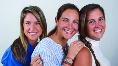 Fabiana Polito de Mezerhane, Alejandra y María Andrea Mezerhane.&nbsp;