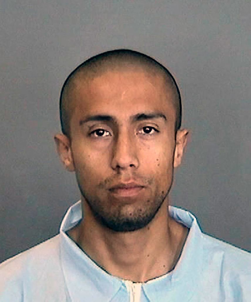 Fotografía de archivo provista por la policía de Anaheim del ex infante de marina Itzcóatl Ocampo, acusado de asesinar a cuatro indigentes, una mujer y un hijo de ella. (Foto AP/Policía de Anaheim, Archivo)