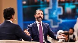 El estadounidense Donald Trump Jr. habla en la conferencia Future Investment Initiative (FII) en Riad el 29 de octubre de 2025. El estadounidense Donald Trump Jr. habla en la conferencia Future Investment Initiative (FII) en Riad el 29 de octubre de 2025.