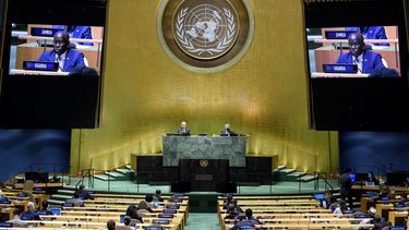 En esta foto proveida por la ONU se ve la Asamblea General durante su 75to período de sesiones el 29 de septiembre del 2020, en Nueva York.