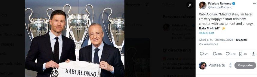 Xabi Alonso es presentado por el Real Madrid como nuevo entrenador del conjunto y posa con el presidente del club, Florentino Pérez  Xabi Alonso es presentado por el Real Madrid como nuevo entrenador del conjunto y posa con el presidente del club, Florentino Pérez