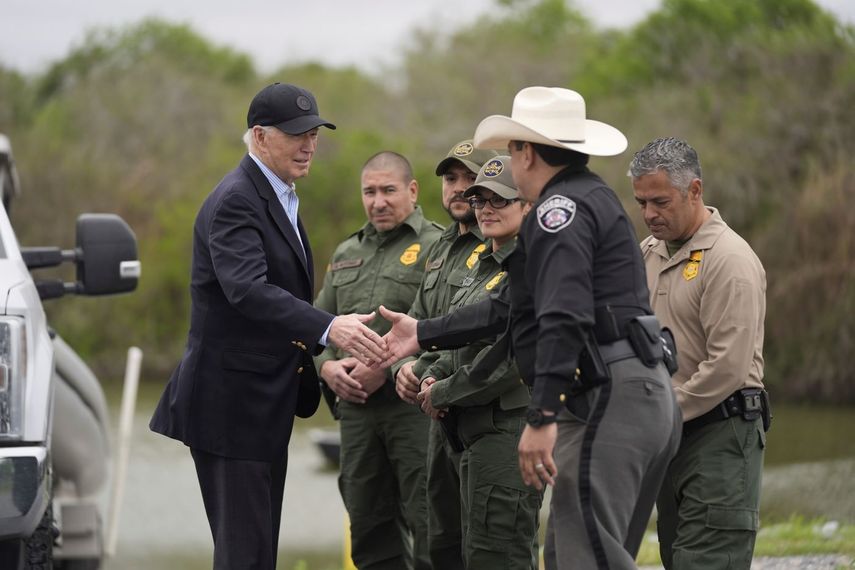 El presidente Joe Biden en su última a la frontera sur de Estados Unidos.