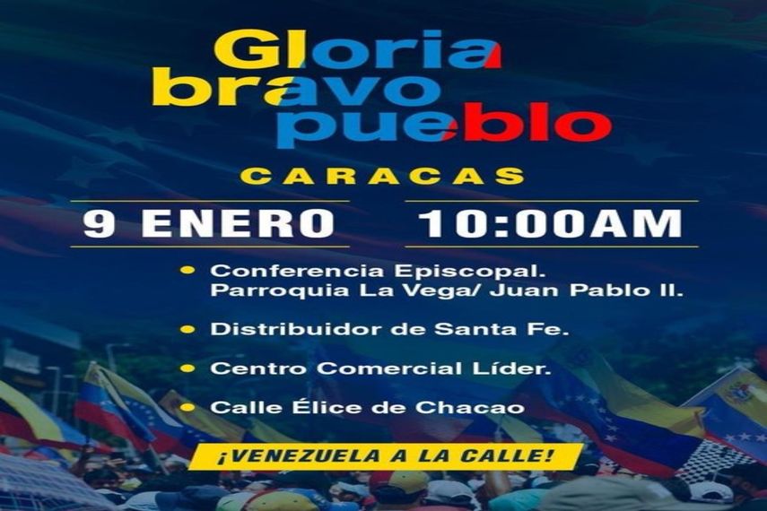 La plataforma opositora colgó en su cuenta X los afiches de la convocatoria en cada estado