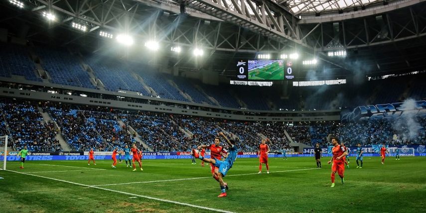Estadio Zenit Arena, con capacidad para&nbsp;68.000 espectadores.