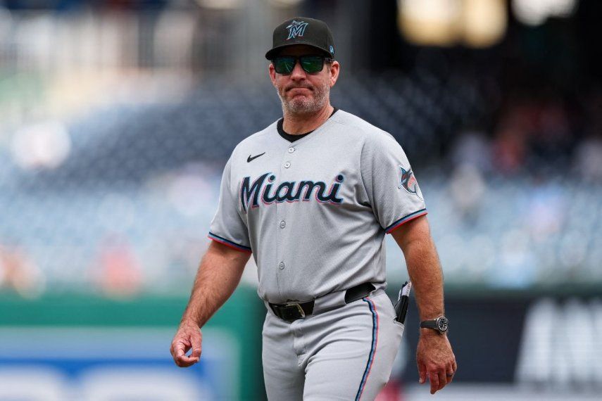 Clayton McCullough, mánager de los Marlins de Miami&nbsp; &nbsp;