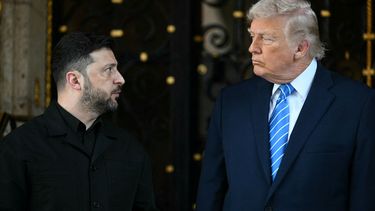 El presidente de Estados Unidos Donald J. Trump y el ucraniano Volodimir Zelenski en la Casa Blanca.