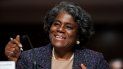 Linda Thomas-Greenfield, elegida por el presidente Joe Biden como embajadora de Estados Unidos ante las Naciones Unidas, durante su audiencia en el Senado. Linda Thomas-Greenfield, elegida por el presidente Joe Biden como embajadora de Estados Unidos ante las Naciones Unidas, durante su audiencia en el Senado.