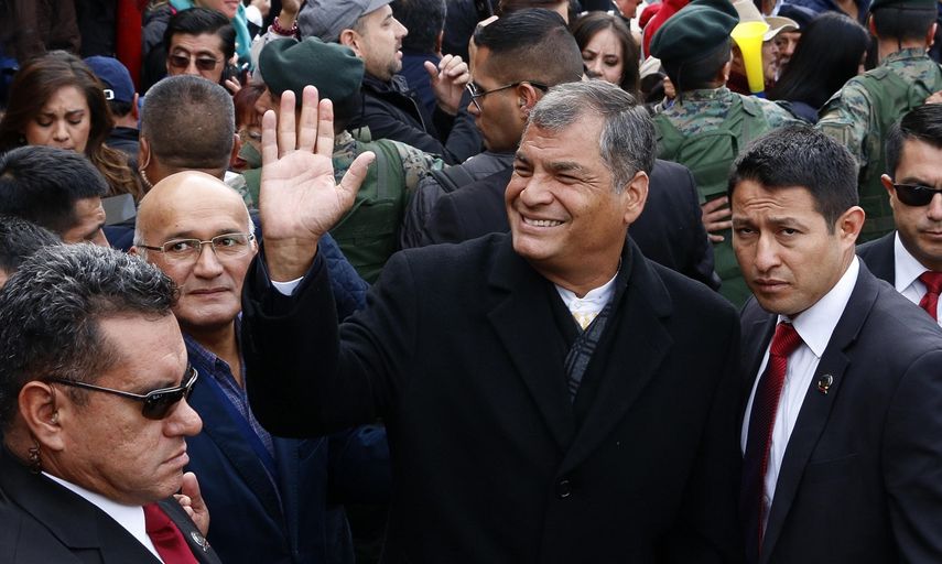 Vista del presidente Rafael Correa durante la jornada de segunda vuelta electoral en Ecuador, el pasado 2 de abril.