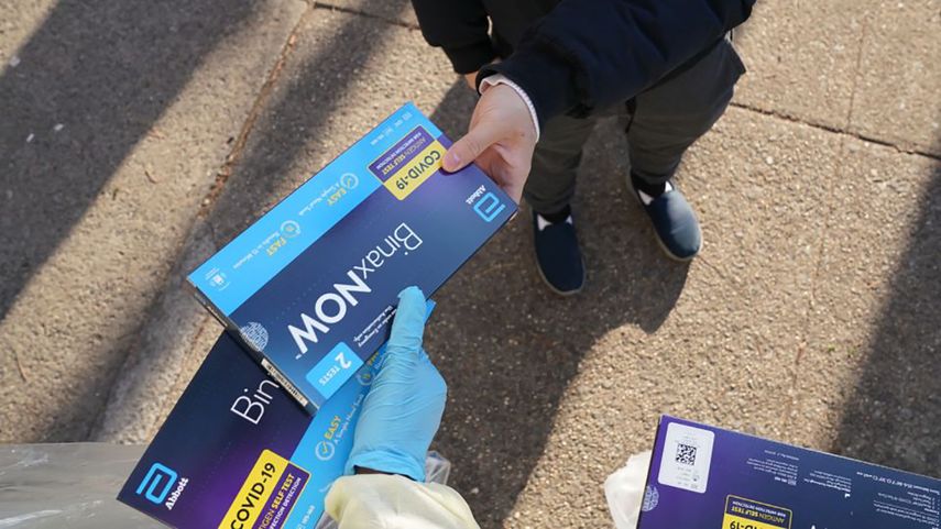 Prueba rápida de COVID para hacer en casa.