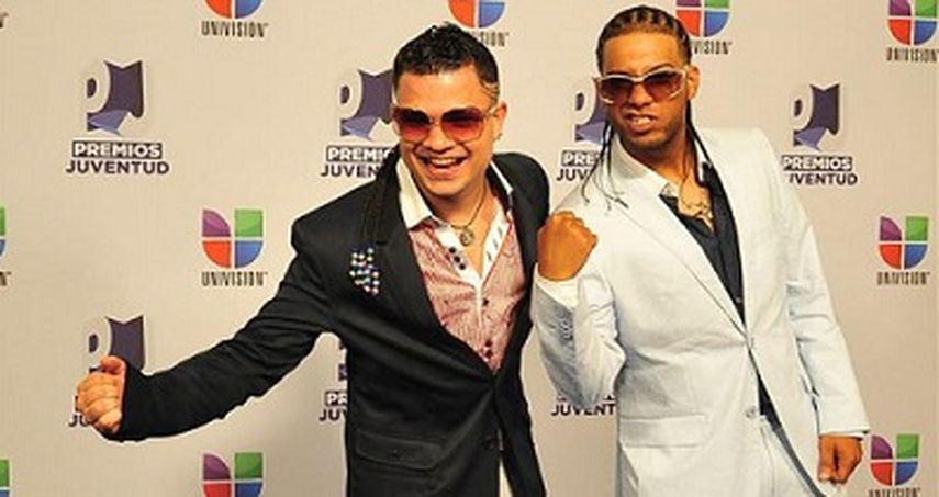 El dúo puertorriqueño Jowel y Randy posa para la prensa. (EFE)