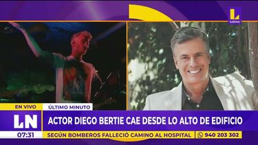 El actor peruano Diego Bertie