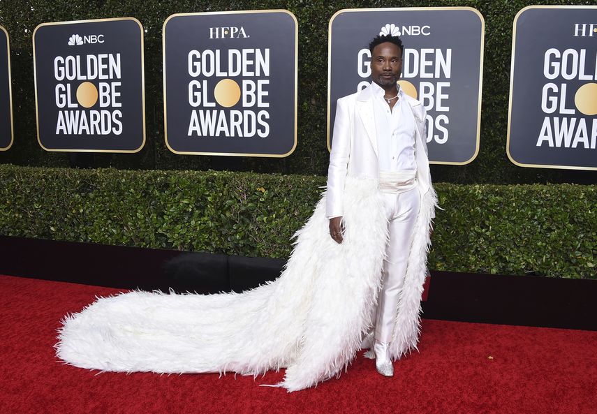 Uno de los nominados en la categor&iacute;a mejor actor de drama,&nbsp;Billy Porter, por la serie Pose. Porter, sorprende con un estilismo arriesgado.&nbsp;