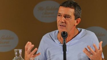 Antonio Banderas durante una conferencia de prensa en Chile. (EFE)