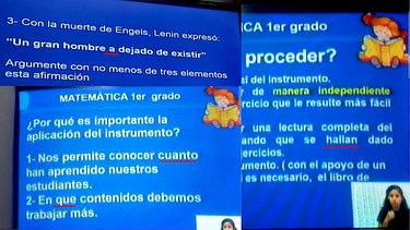 Imágenes de los errores ortográficos en las teleclases.&nbsp;