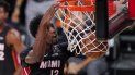 Bam Adebayo consigue una clavada en la primera mitad del sexto juego de la final de la Conferencia Este ante los Celtics de Boston, el domingo 27 de septiembre de 2020, en Lake Buena Vista, Florida Bam Adebayo consigue una clavada en la primera mitad del sexto juego de la final de la Conferencia Este ante los Celtics de Boston, el domingo 27 de septiembre de 2020, en Lake Buena Vista, Florida