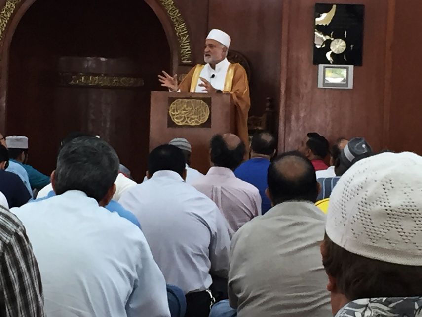 Creyentes del islam asisten a la mezquita del&nbsp;Islamic Center of Greater Miami. ARCHIVO