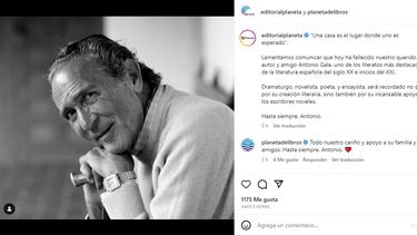 El escritor español Antonio Gala.