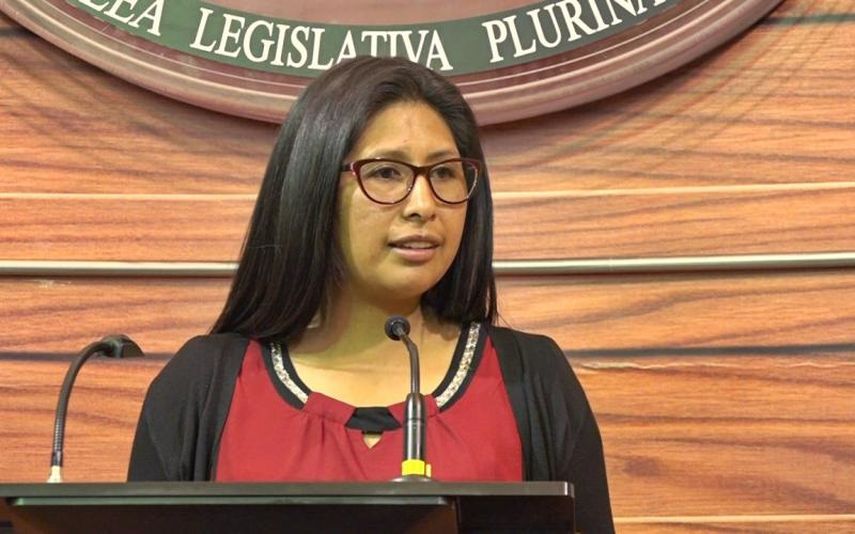 Eva Copa (MAS), presidenta del Senado de Bolivia.