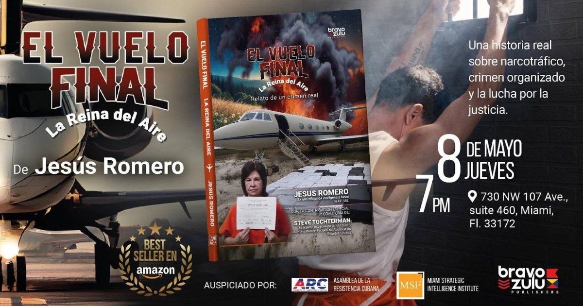 Presentan en Miami el libro “El vuelo final: La Reina del Aire”