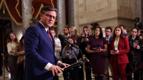 El presidente de la Cámara de Representantes de Estados Unidos Mike Johnson.