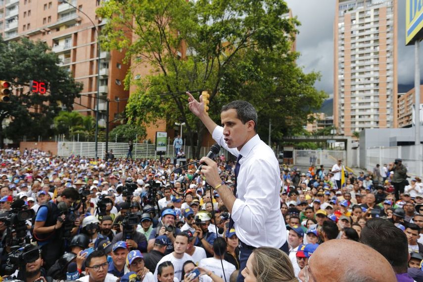 El presidene encargado de Venezuela, Juan Guaidó.