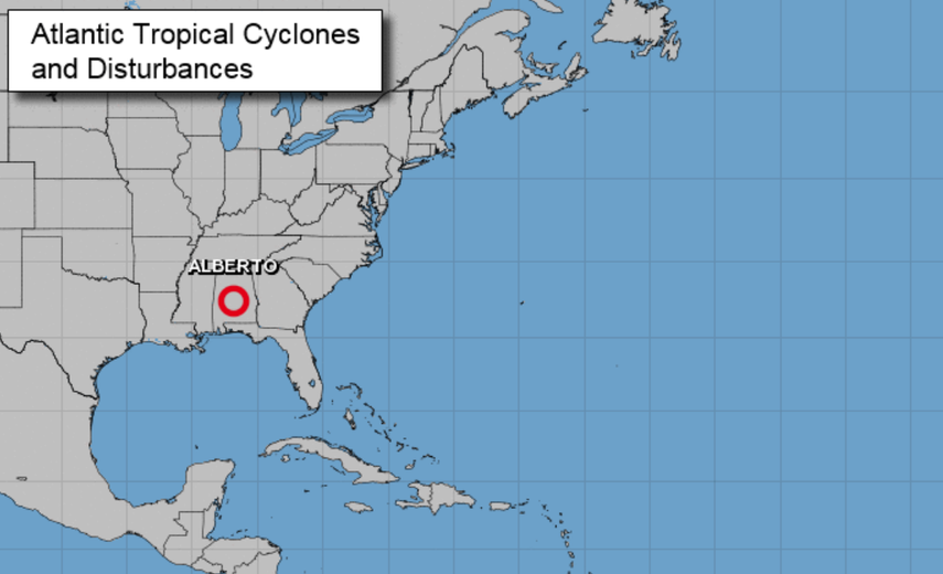 El NHC indicó en su boletín mas reciente que la depresión subtropical arrastra vientos máximos sostenidos de 30 millas por hora (45 km/h.) y se desplaza rápidamente hacia el norte-noroeste con una velocidad de traslación de 13 millas por hora (20 km/h.)