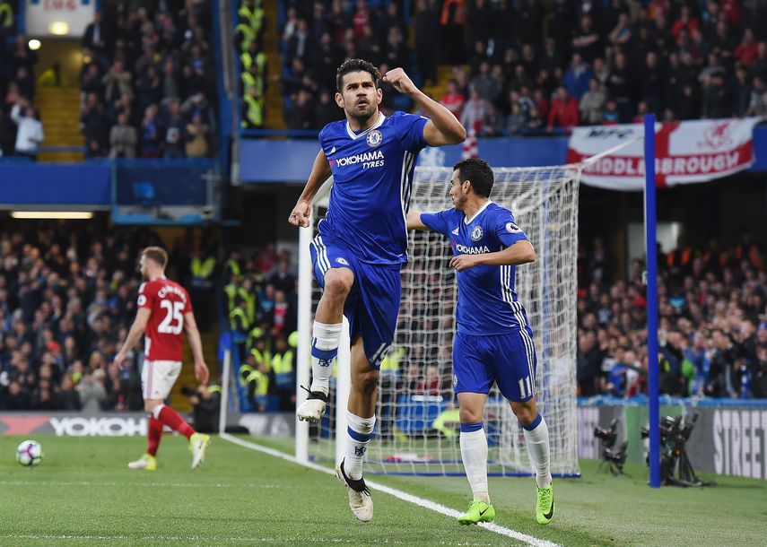 Diego Costa abrió el camino de la victoria para el equipo dirigido por el italiano Antonio Conte.