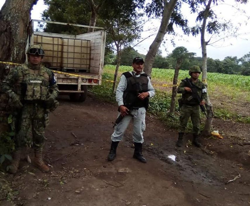 Un operativo contra el robo de&nbsp;gasolina, en Villahermosa, estado de Tabasco (México).&nbsp;