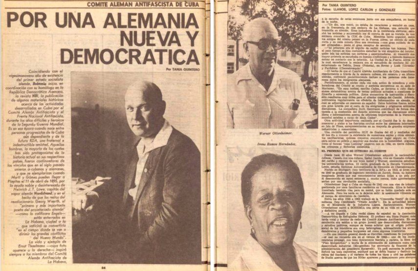 Reportajes de Tania Quintero en los años 70 en la revista Bohemia.&nbsp;