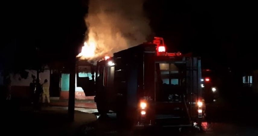Reportan incendio en la estación del tren de Hershey, en Matanzas